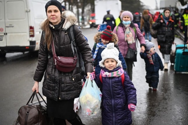 Ukrainian refugees.