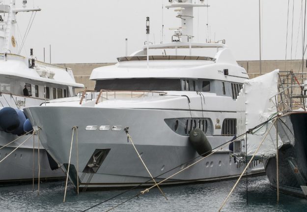 Spain impounds another yacht linked to a Russian oligarch