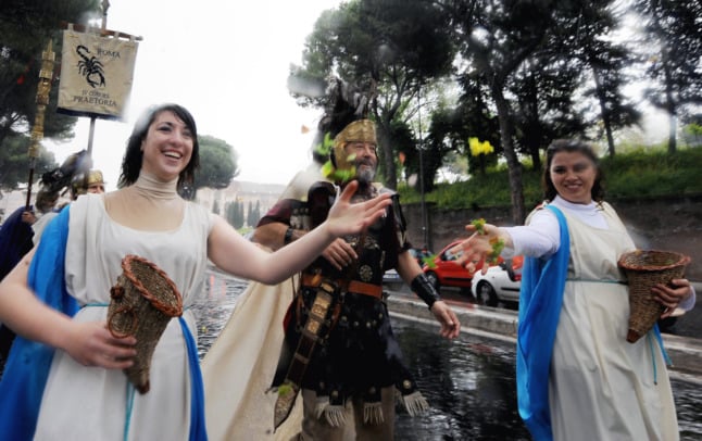 A costumed celebration of Rome's birthday is just one of the events you can catch in Italy this spring.