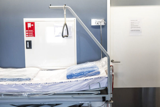 a hospital bed in denmark