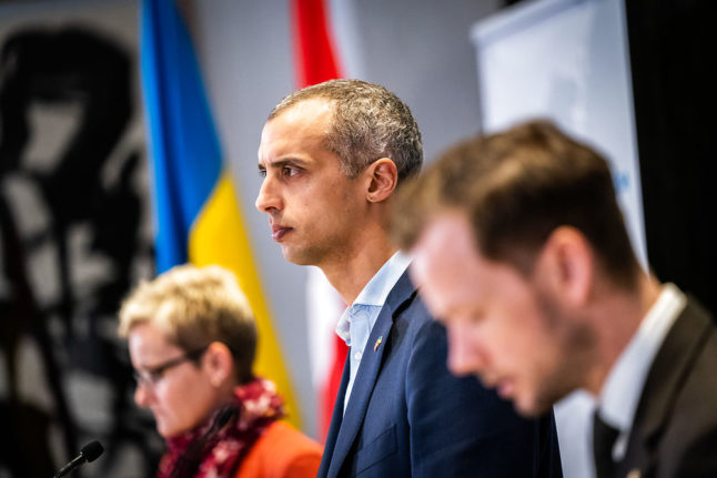 Danish ministers present the country's new special law for Ukrainian refugees