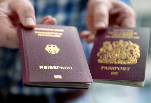 British and German passport