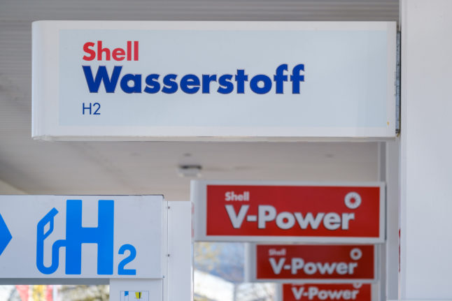 A 'Wasserstofftankstelle' or hydrogen refuelling station in Laatzen, Lower Saxony.