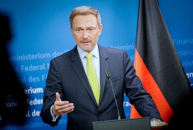 Finance Minister Christian Lindner.