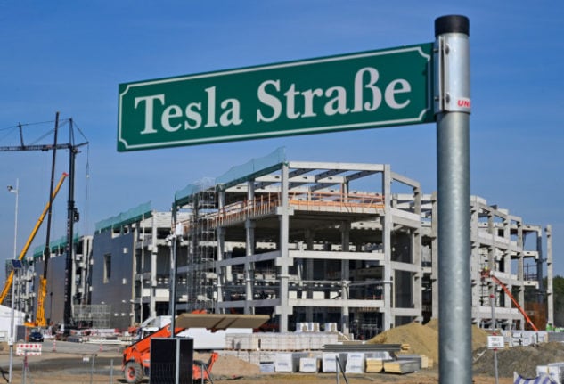 Tesla construction site