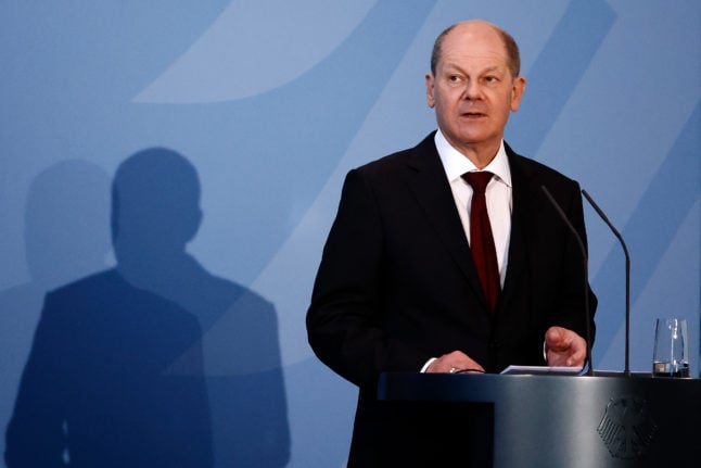 Chancellor Olaf Scholz (SPD) speaks at an event in Berlin on March 28th.