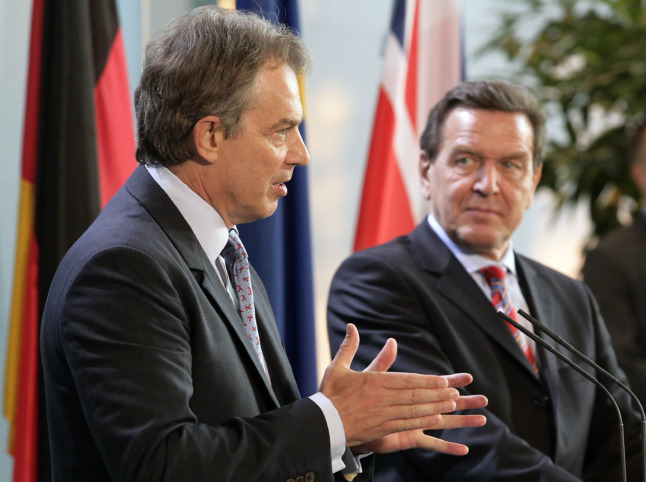 Tony Blair and Gerhard Schröder