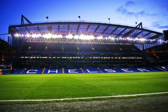 Chelsea's home ground at Stamford Bridge. By Vespa125125CFC at English Wikipedia, CC BY-SA 3.0,