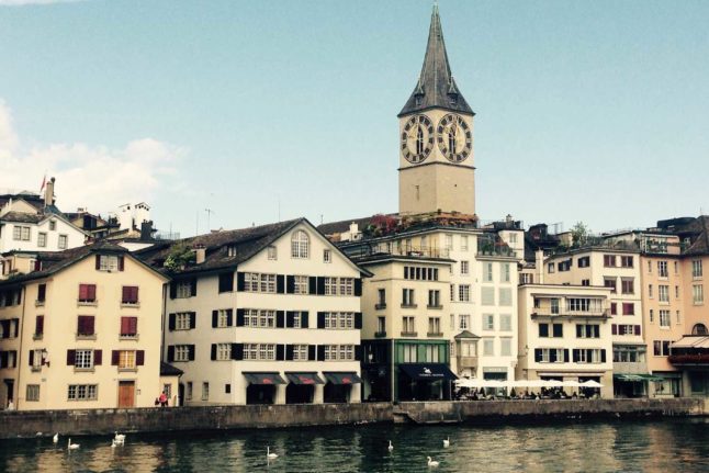 A clocktower in the Swiss city of Zurich. Image: Pixabay