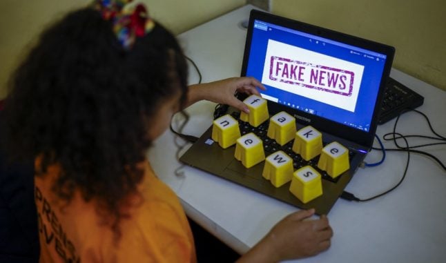 Children in France are taught how to spot fake news online.