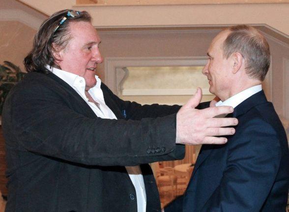 French film star Gerard Depardieu meets with Russian President Vladimir Putin in 2013.