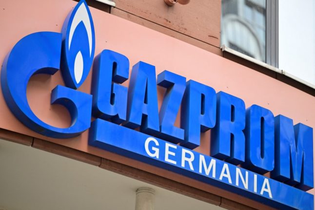 logo of Russian Gazprom's German subsidiary