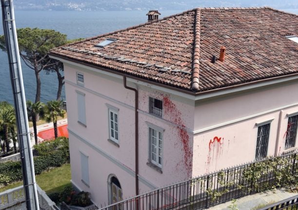 Anti-war graffiti and fire reported at Russian TV presenter's Italian villas