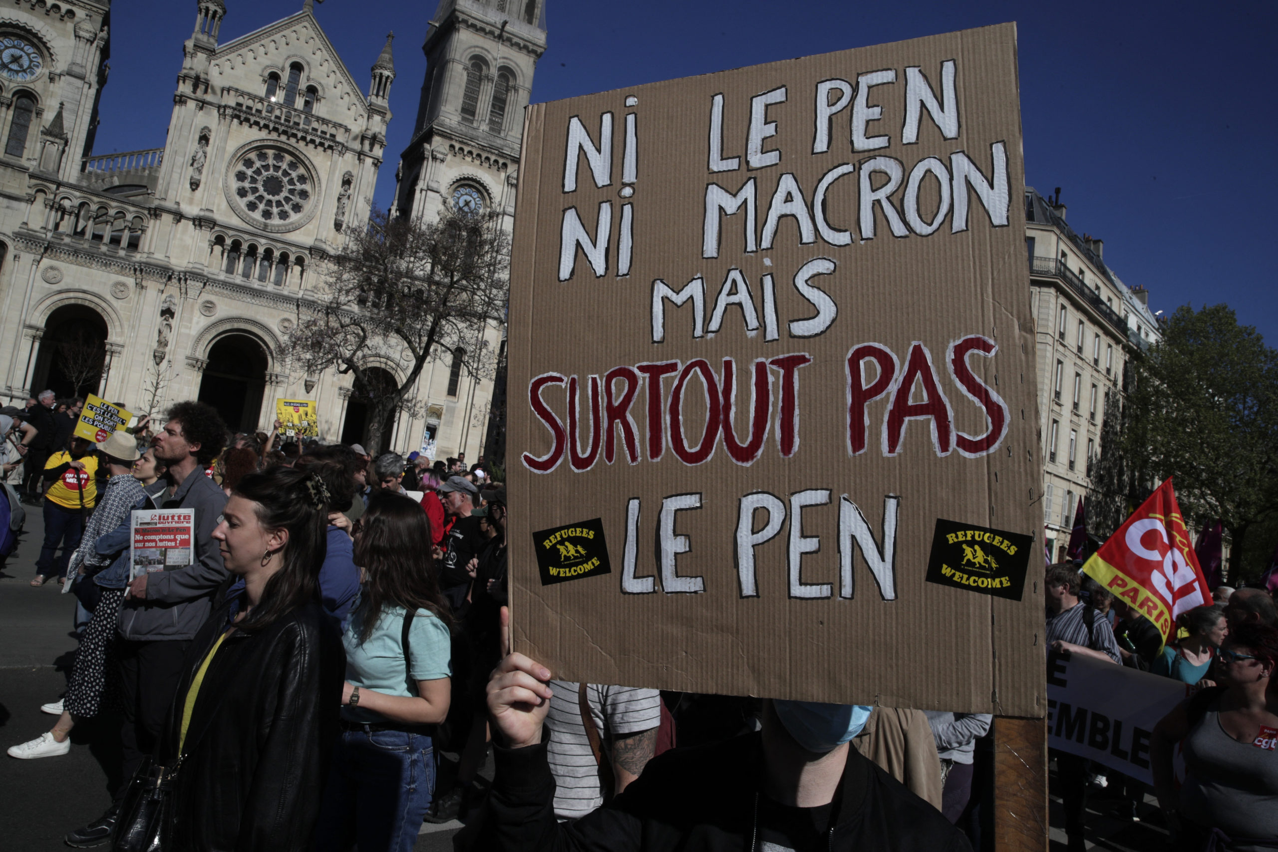 IN PICTURES: Thousands of people take part in anti-fascism protests ...