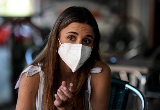 Where do you still need to wear a mask indoors in Spain? 