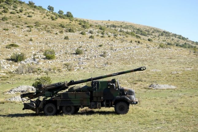 A French Caesar with self-propelled howitzer