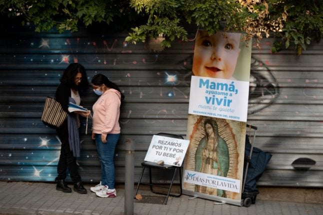 Spain bans harassment of women having abortions