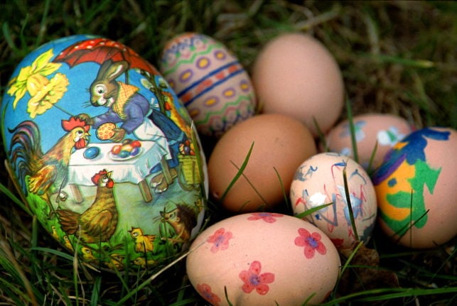 Påskeæg (Easter eggs in Denmark).