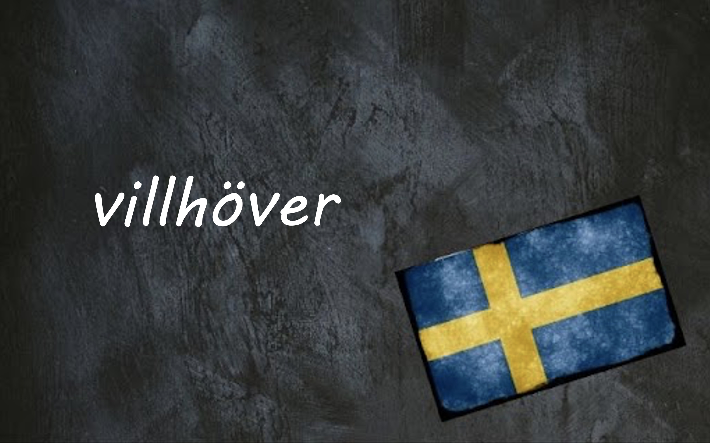 Swedish Word Of The Day Villh ver