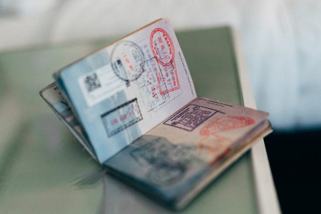 A stamped passport.