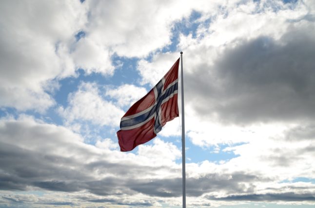 A Norwegian flag.