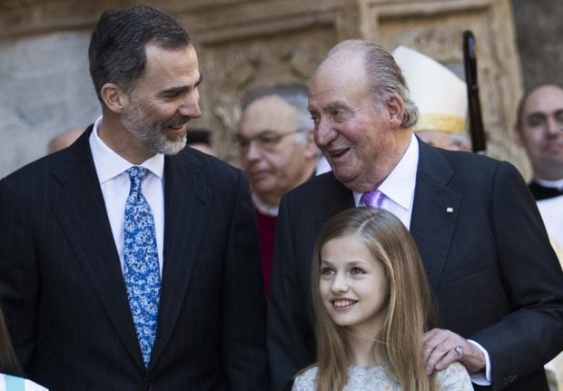 Spain’s ex-king visits son in Madrid for first time in two years