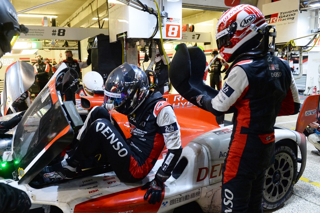 Drivers prepare for the 24-hour race in Le Mans