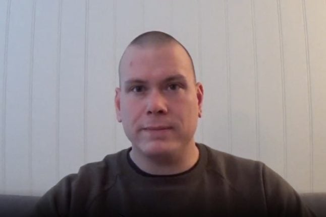 Espen Andersen Brathen, the alleged perpetrator of the Kongsberg attack, in a video from 2017