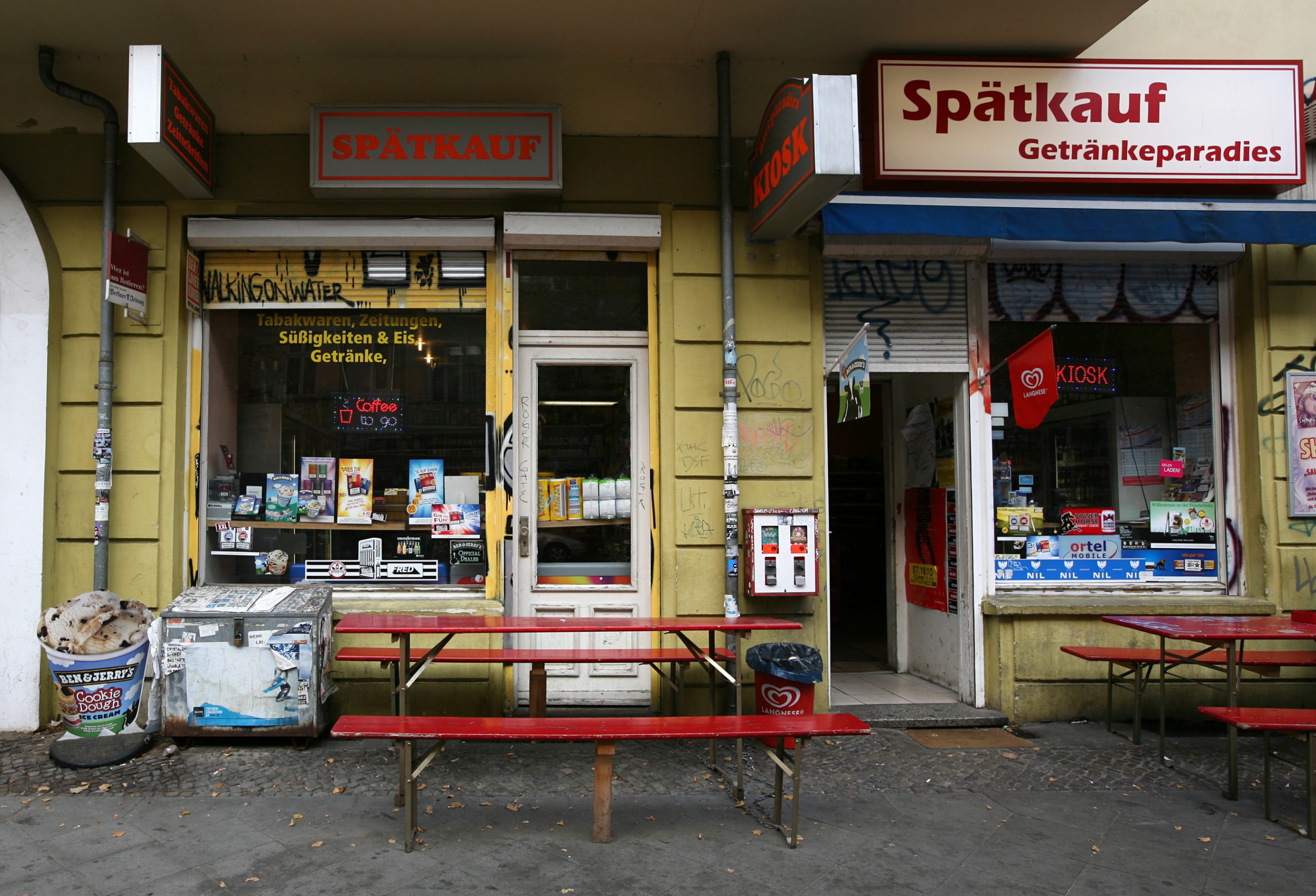 A "Späti" late-night shop in Berlin.