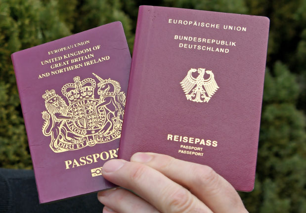 British and German dual nationality