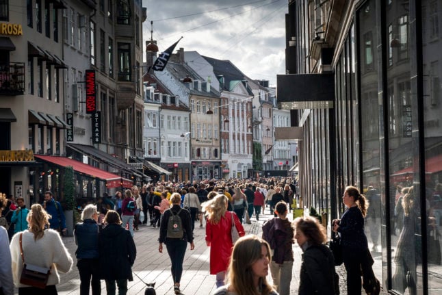 Shoppers in Denmark