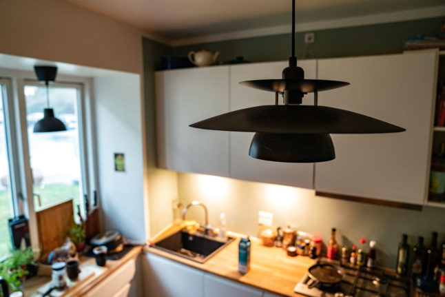 An interior of a Danish apartment