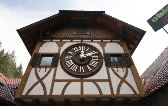 A clock in Germany's Triberg.
