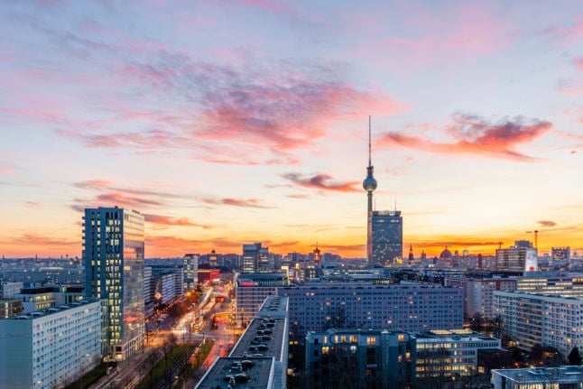 The Berlin skyline.