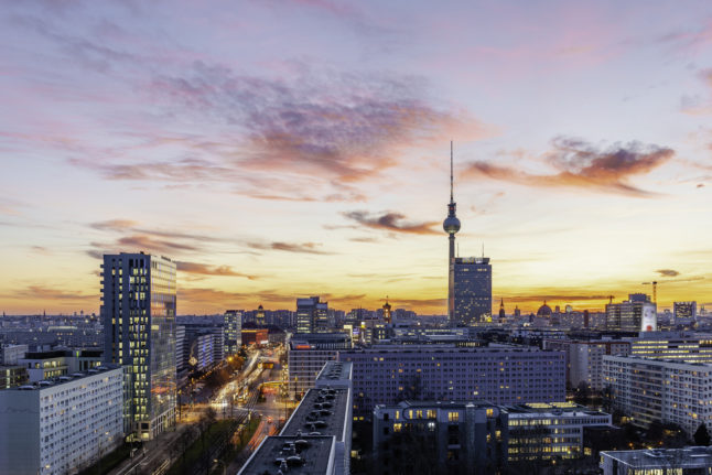 The Berlin skyline.