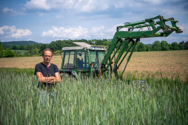 Organic farmer Ulf Allhoff-Cramer is challenging Volkswagen along with Greenpeace over climate damage.