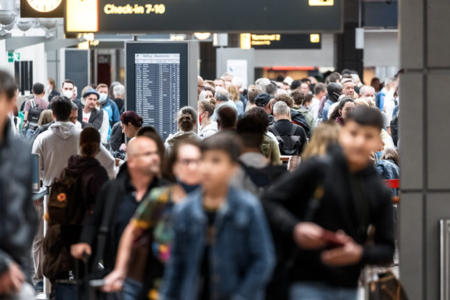 Busy scenes in Hamburg Airport for the start of the Pentecost holidays. There are changes to entry rules for Germany from June.