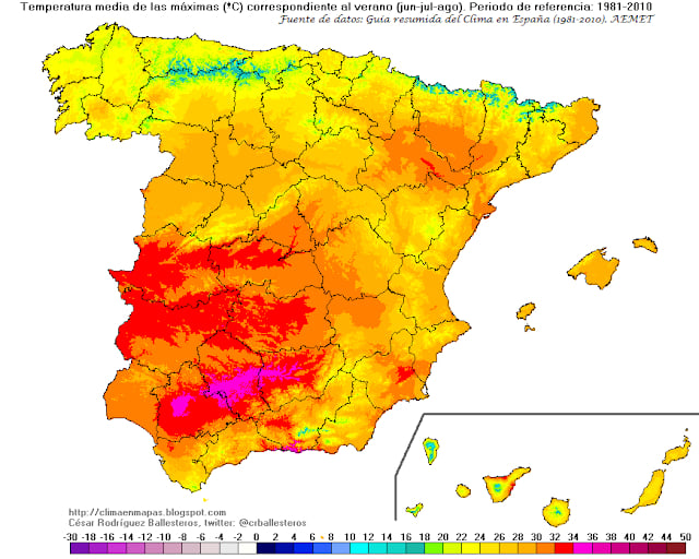 Where Are The Hottest Places In Spain The Local