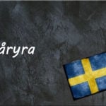 Swedish word of the day: våryra