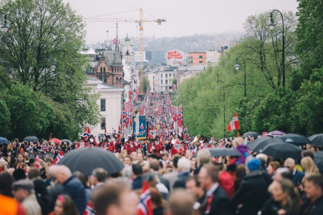 Pictured is a crowd on May 17th.