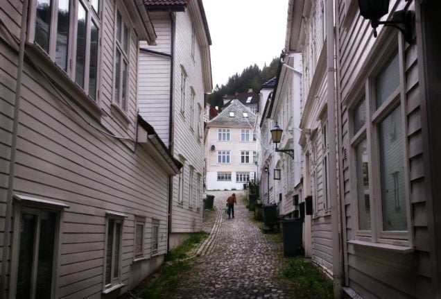 Streets in Bergen.