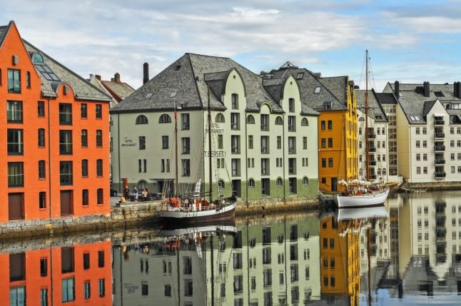 Pictured are apartments in Ålesund.