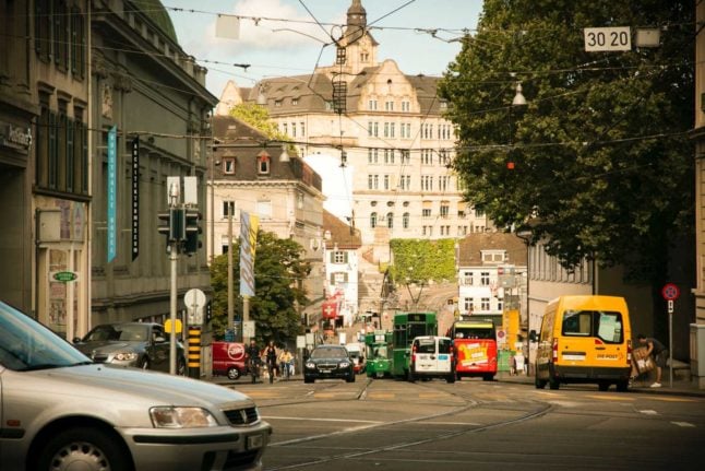 Traffic in the Swiss city of Basel. Photo by Johnson Hung on Unsplash