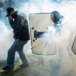 When are French police permitted to use tear gas?
