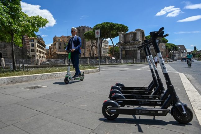 Rome slams brakes on electric scooters