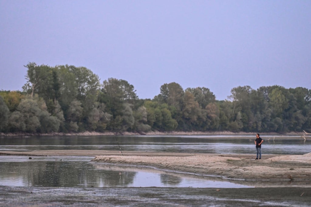 The Po river in Italy is currently at its lowest level in years. 