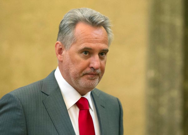 Dmytro Firtash, one of Ukraine's most influential oligarchs attends a trial on April 30, 2015 in Vienna.