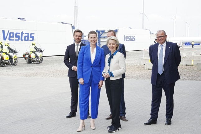Danish Prime Minister Mette Frederiksen and President of the EU Commission Ursula von der Leyen