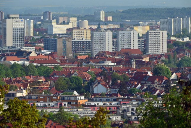 High-rise buildings in Erfurt
