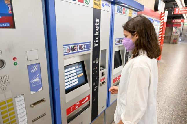 Munich U-Bahn ticket machine